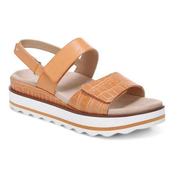 Vionic Sandals Ireland - Brielle Flatform Sandal Brown - Womens Shoes Ireland | WPUAC-1549